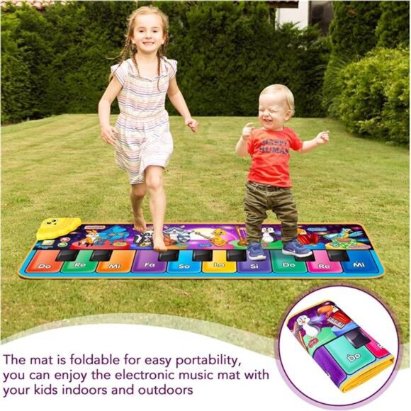 Kids Musical Piano Mats with 25 Music Sounds,Musical Toys Baby Floor Piano - Picture 5 of 8